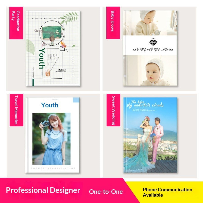 12-inch primary and secondary school graduation photo album is scheduled to make classmates-in-arms-in-arms gathering travel baby photo book DIY commemorative album