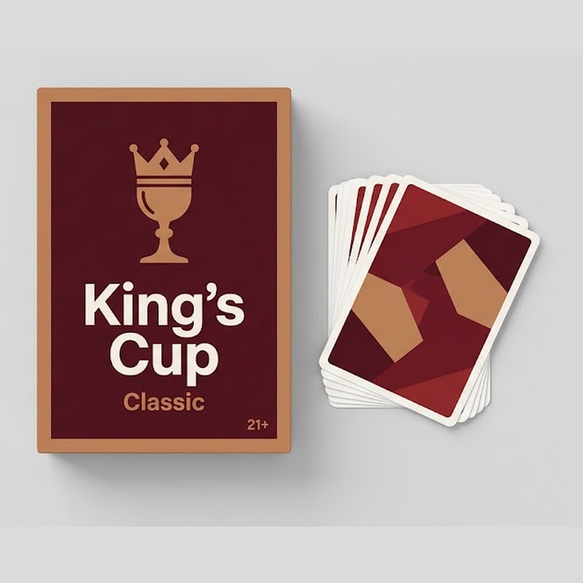 King's Cup Classic packaging box with cards fanned out
