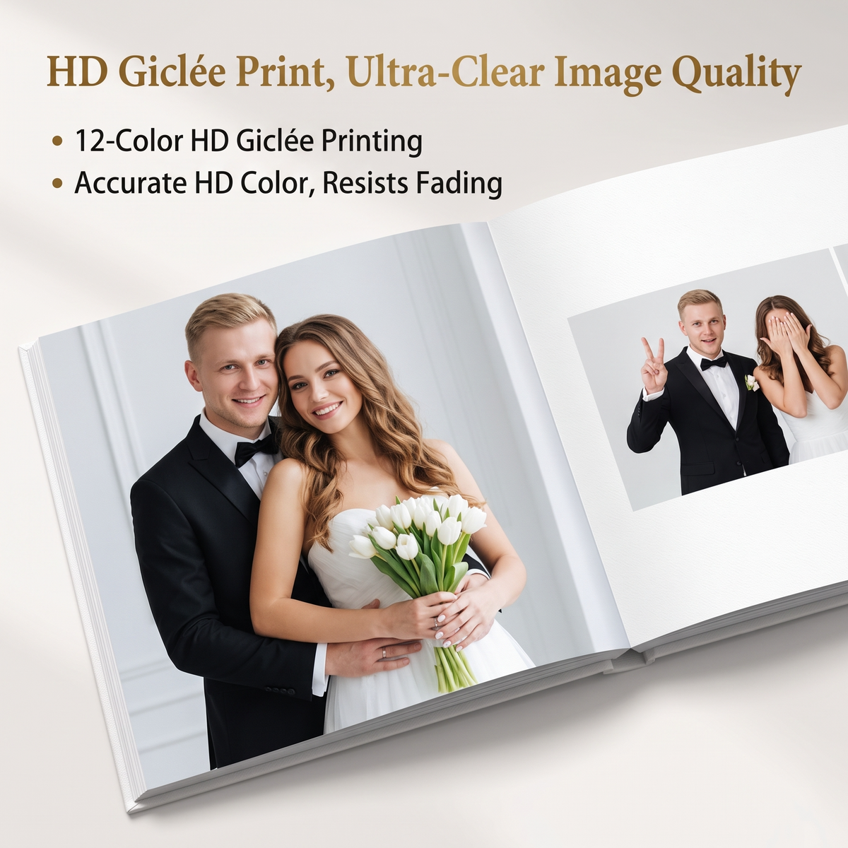 Wedding photo album fine-art HD print quality