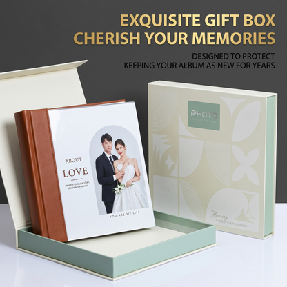 Wedding photo album keepsake gift box packaging