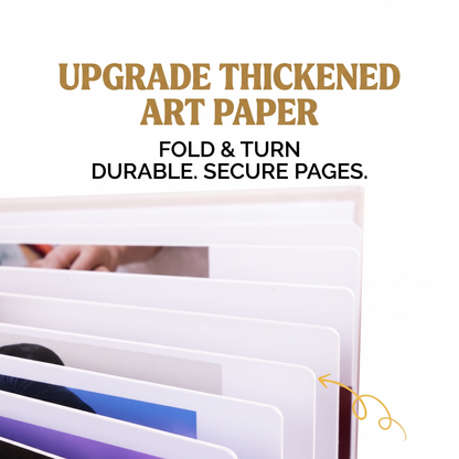 Wedding photo album thickened fold-resistant pages