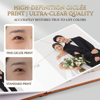 Wedding photo album fine-art print quality comparison