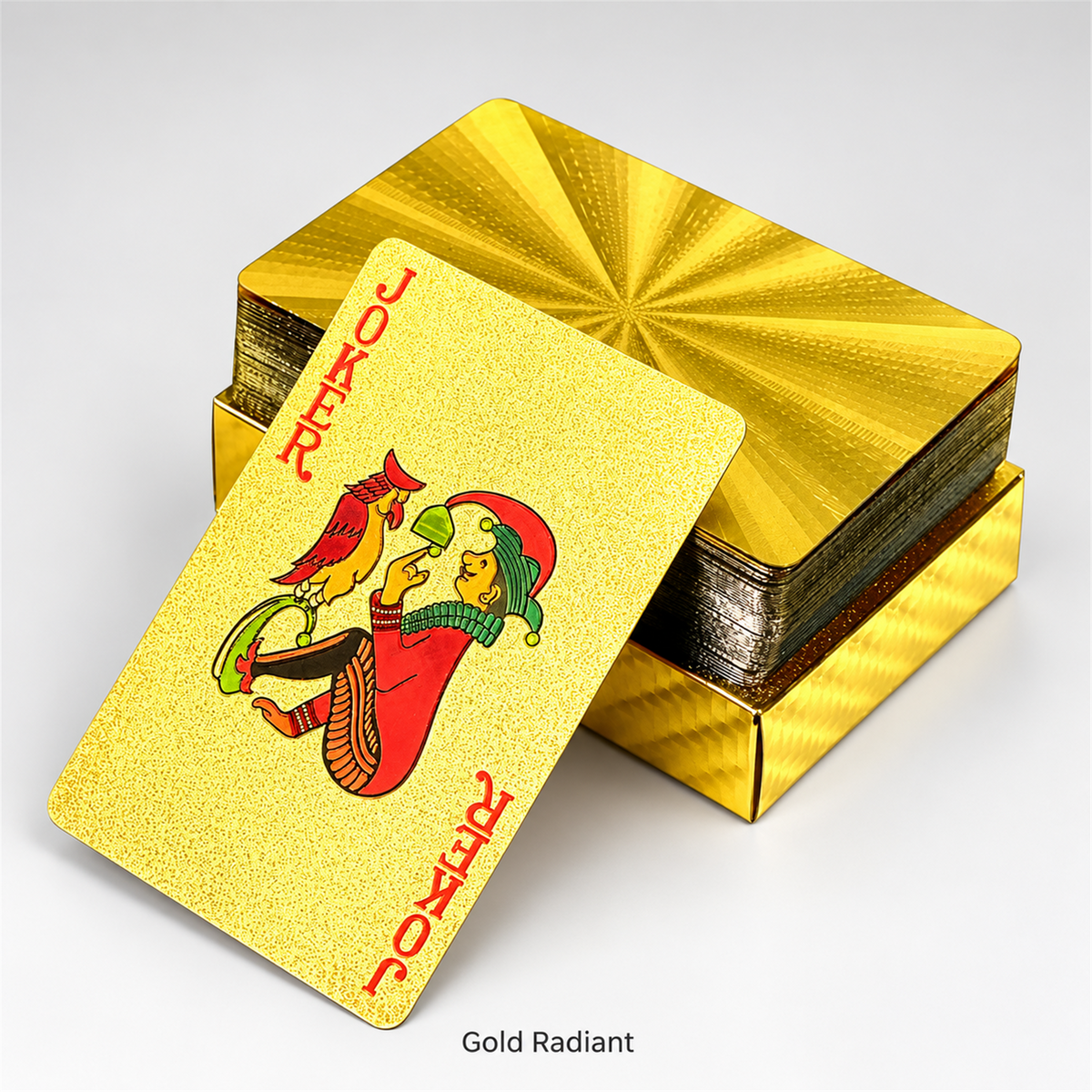 Gold Radiant waterproof PVC playing cards