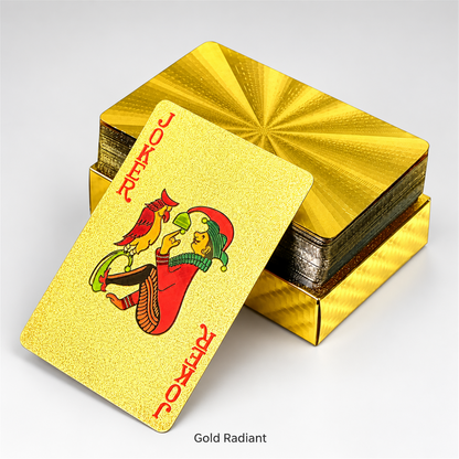 Gold Radiant waterproof PVC playing cards
