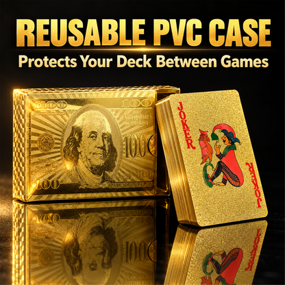PVC playing cards with protective plastic storage case