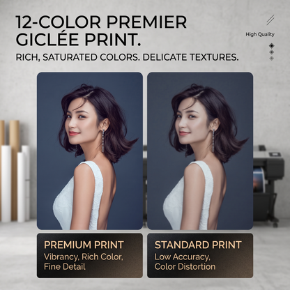 12-color premier giclee printing quality comparison for the stairway gallery wall photos